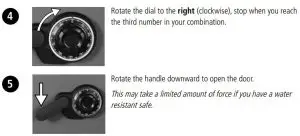 FIG 4 Unlocking your safe