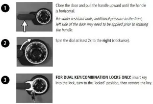 FIG 5 Locking your safe