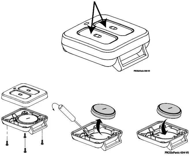 Honeywell PROSiXPANIC 2 Button Wireless Panic Sensor -3