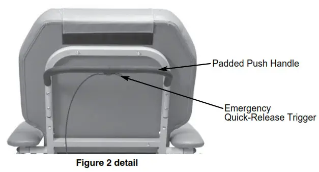 LUMEX FR588W Powered Bariatric Clinical Care - OPERATION