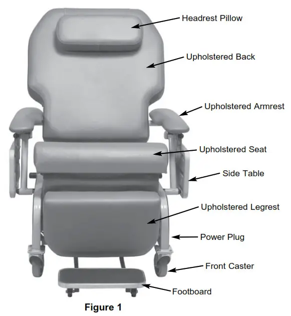 LUMEX FR588W Powered Bariatric Clinical Care - PRODUCT DESCRIPTION 1