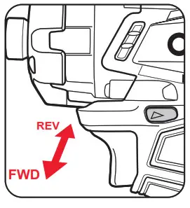 ozito PXIDS-300 18 V Cordless Impact Driver - Reverse Lever