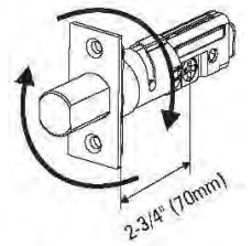 Latch Backset Adjustment