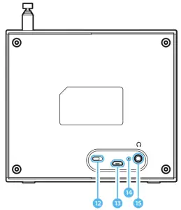 MAJORITY ARBURY Portable Digital Radio -Rear View
