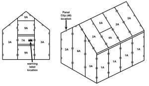 HARBOR FREIGHT 47712 6 ft ft Green House-9a