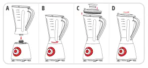 SQ professional B01KEM8AK0 Blitz SUperblend Blender and Grinder - ASSEMBLY OF THE BLENDING JUG