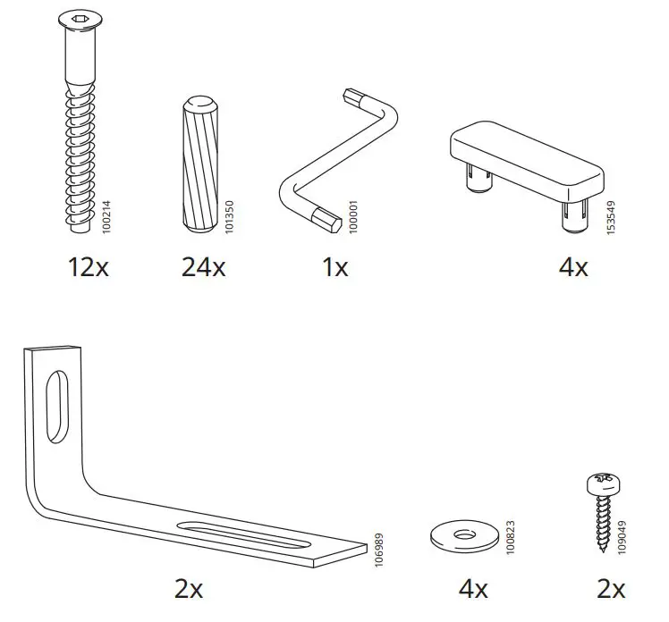 IKEA TROFAST Toy Storage with Wheels Instruction Manual - Accessory