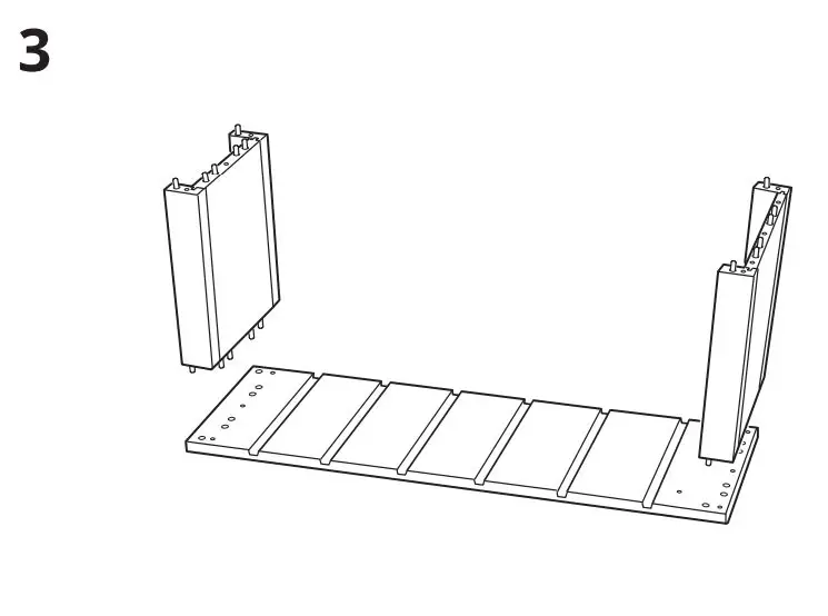 IKEA TROFAST Toy Storage with Wheels Instruction Manual - Installation 3