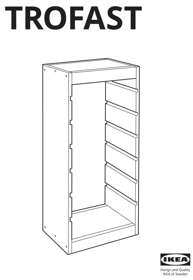 IKEA TROFAST Toy Storage with Wheels Instruction Manual