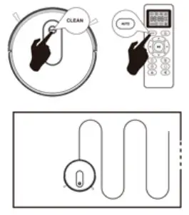 Bagotte BG600MAX Robot Vacuum Cleaner - Cleaning Mode 1