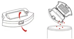 Bagotte BG600MAX Robot Vacuum Cleaner -Empting Robots Bin 2