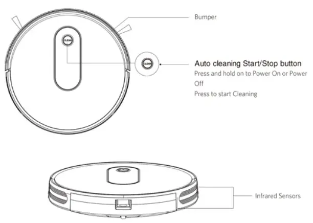 Bagotte BG600MAX Robot Vacuum Cleaner - Main Body