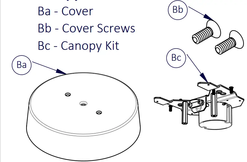 VISA LIGHTING CP6900 MUSE LED Series Luminaires - Canopy Parts