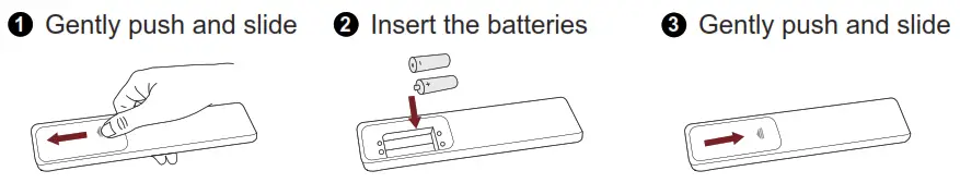 Hisense 50A6G 4K UHD Android Smart TV - Gently push and slide