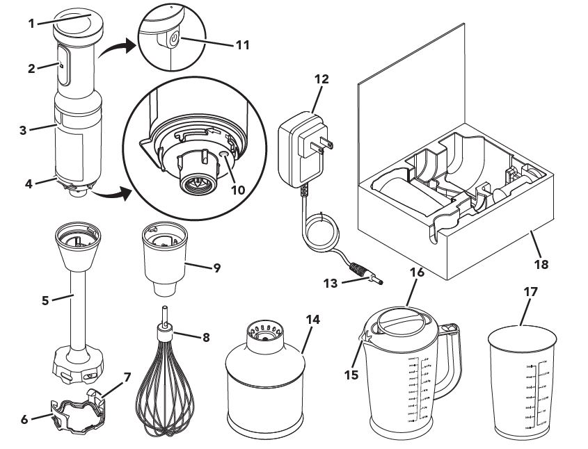 KitchenAid KHBBV53 Cordless Hand Blender-1