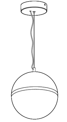 artika PDT1-NBC-HD2BL Nova Ball 1-Light LED Pendant FIG 5