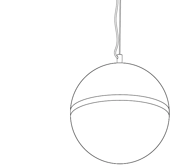 artika PDT1-NBC-HD2BL Nova Ball 1-Light LED Pendant FIG 8