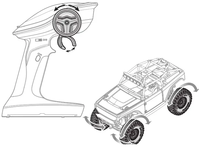 HORIZON Axial Deadbolt 1-24 Scale Electric 4WD- CONTROLS