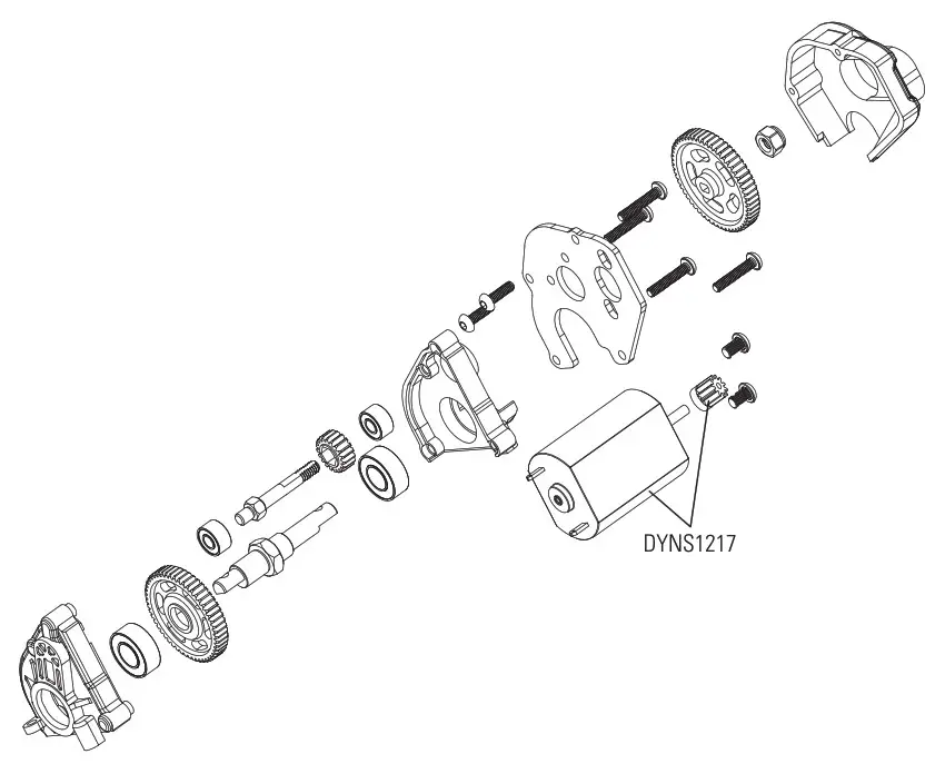 HORIZON Axial Deadbolt 1-24 Scale Electric 4WD- EXPLODED VIEWS 3