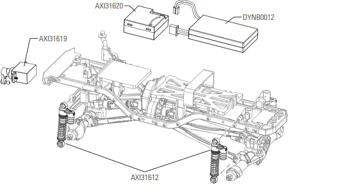HORIZON Axial Deadbolt 1-24 Scale Electric 4WD- EXPLODED VIEWS 7.1