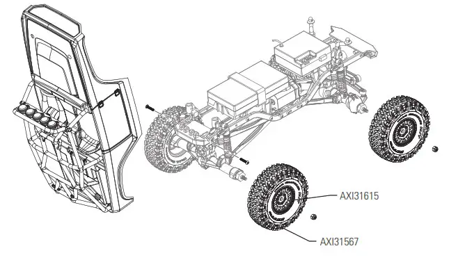 HORIZON Axial Deadbolt 1-24 Scale Electric 4WD- EXPLODED VIEWS 8.1