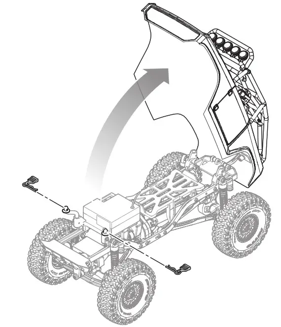 HORIZON Axial Deadbolt 1-24 Scale Electric 4WD- VEHICLE BODY