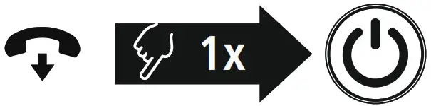 THOMSON WHP8650 On Ear Bluetooth Headphones- End a call