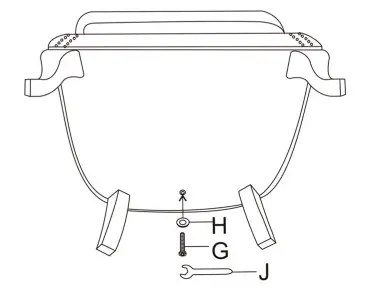 KGOPK 44222880 25.5 in. Gray Wide Standard Arm Chair - FIG 2