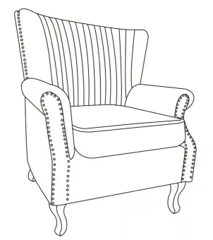 KGOPK 44222880 25.5 in. Gray Wide Standard Arm Chair - FIG 5