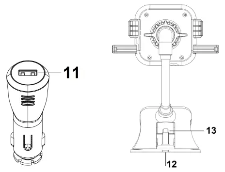 Technaxx Transmitter with wireless charging function - overview 2
