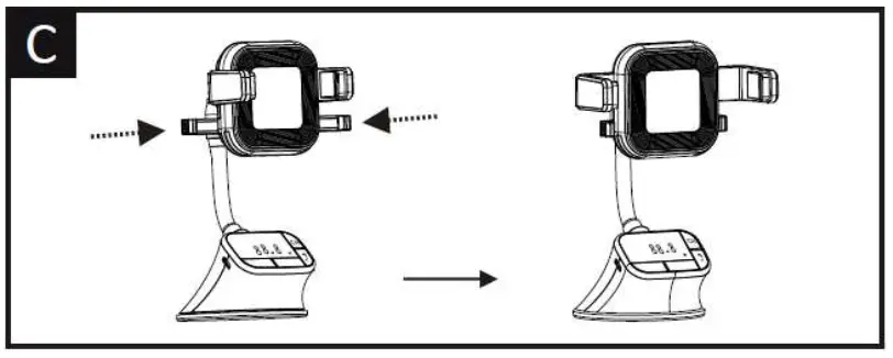 Technaxx Transmitter with wireless charging function - towards