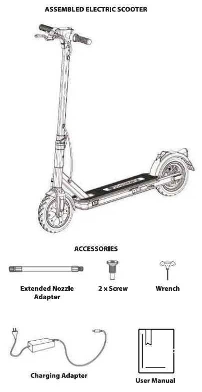 THORPE 197566 25 Electric Scooter User Manual - Package Contents