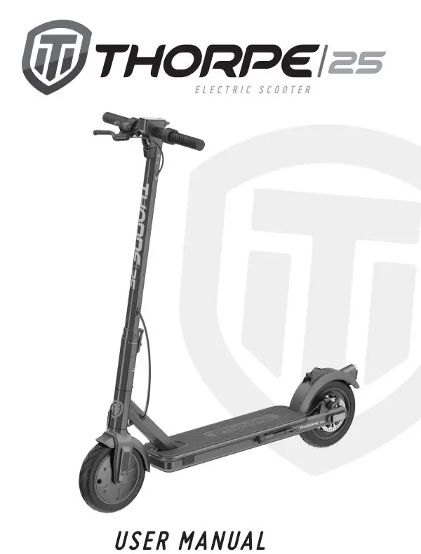 THORPE 197566 25 Electric Scooter User Manual