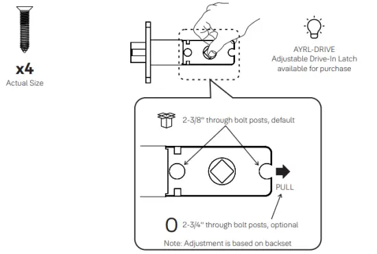 Install Latch Strike Plate