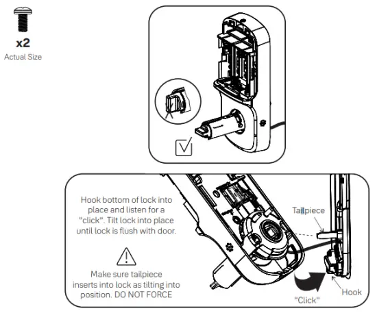 Install Inside Lock Right Hand Installation