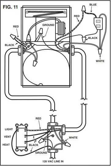 BROAN BHFLED80 PowerHeat 80 CFM 1.5 Sones Heater Exhaust Fan-11
