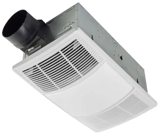 BROAN BHFLED80 PowerHeat 80 CFM 1.5 Sones Heater Exhaust Fan-pro