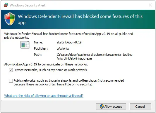uAvionix microLink BVLOS C2 Data Link - skyLingApp and Mission Planner 2
