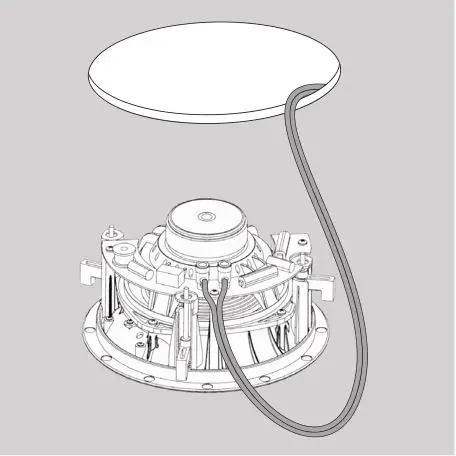 JBL Arena 6ICDT - Connect the speaker to the amplifier