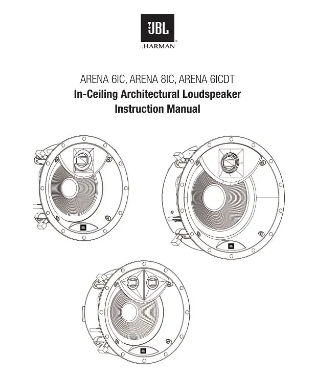 JBL Arena 6ICDT Manual