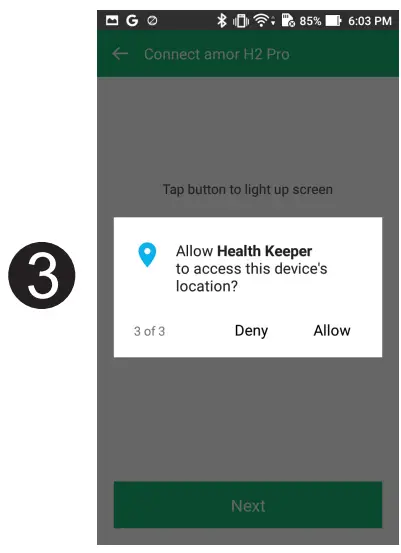 amor H2 Pro Smart Health Band - App 2