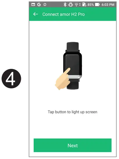 amor H2 Pro Smart Health Band - App 3