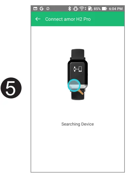 amor H2 Pro Smart Health Band - App 4