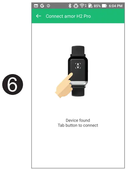 amor H2 Pro Smart Health Band - App 5