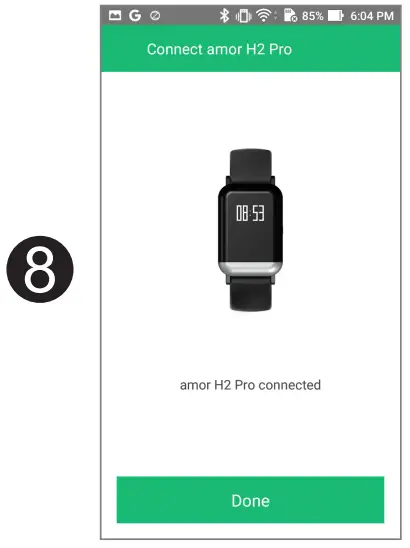 amor H2 Pro Smart Health Band - App 8