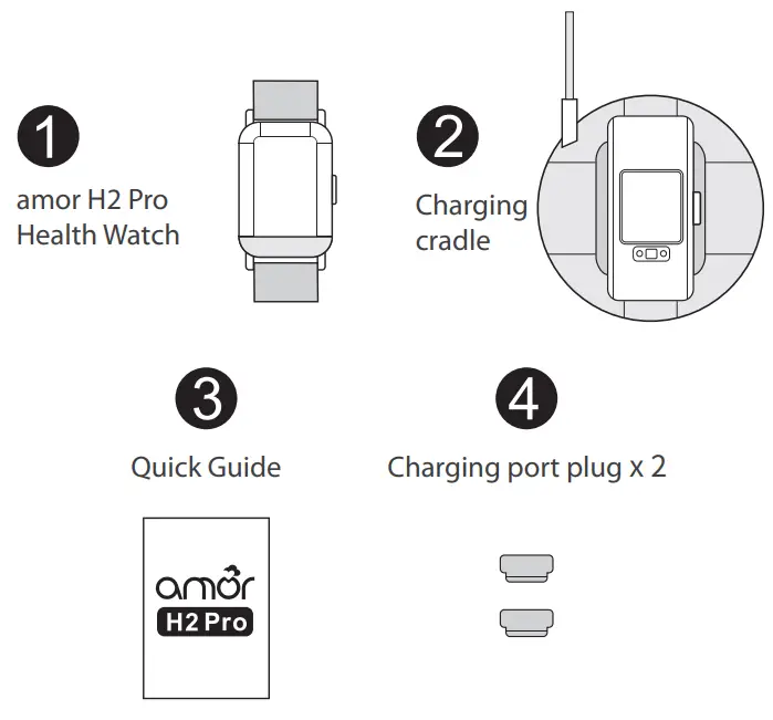 amor H2 Pro Smart Health Band