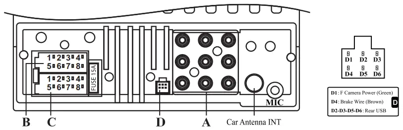 MCX MP5 Car Multimedia Player - Diyagram