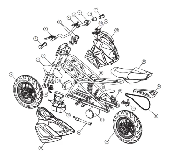 Razor -RSF650- YOUTH -ELECTRIC -SPORTBIKE -15