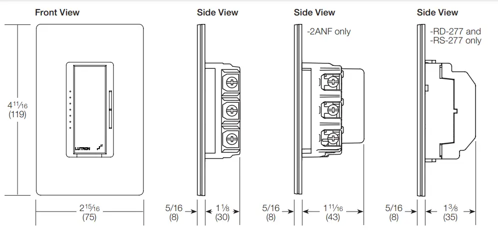 HOMEWORKS Designer RF Maestro Local Controls