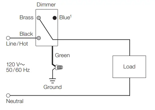 HOMEWORKS Designer RF Maestro Local Load Wiring Diagram 1